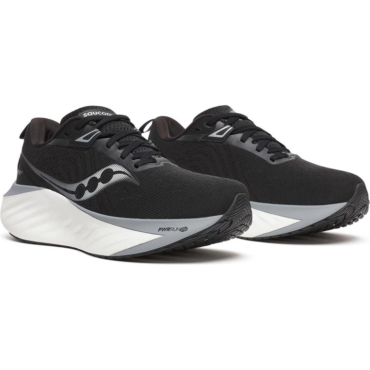 Saucony Triumph 22 Wide Mens Black/White