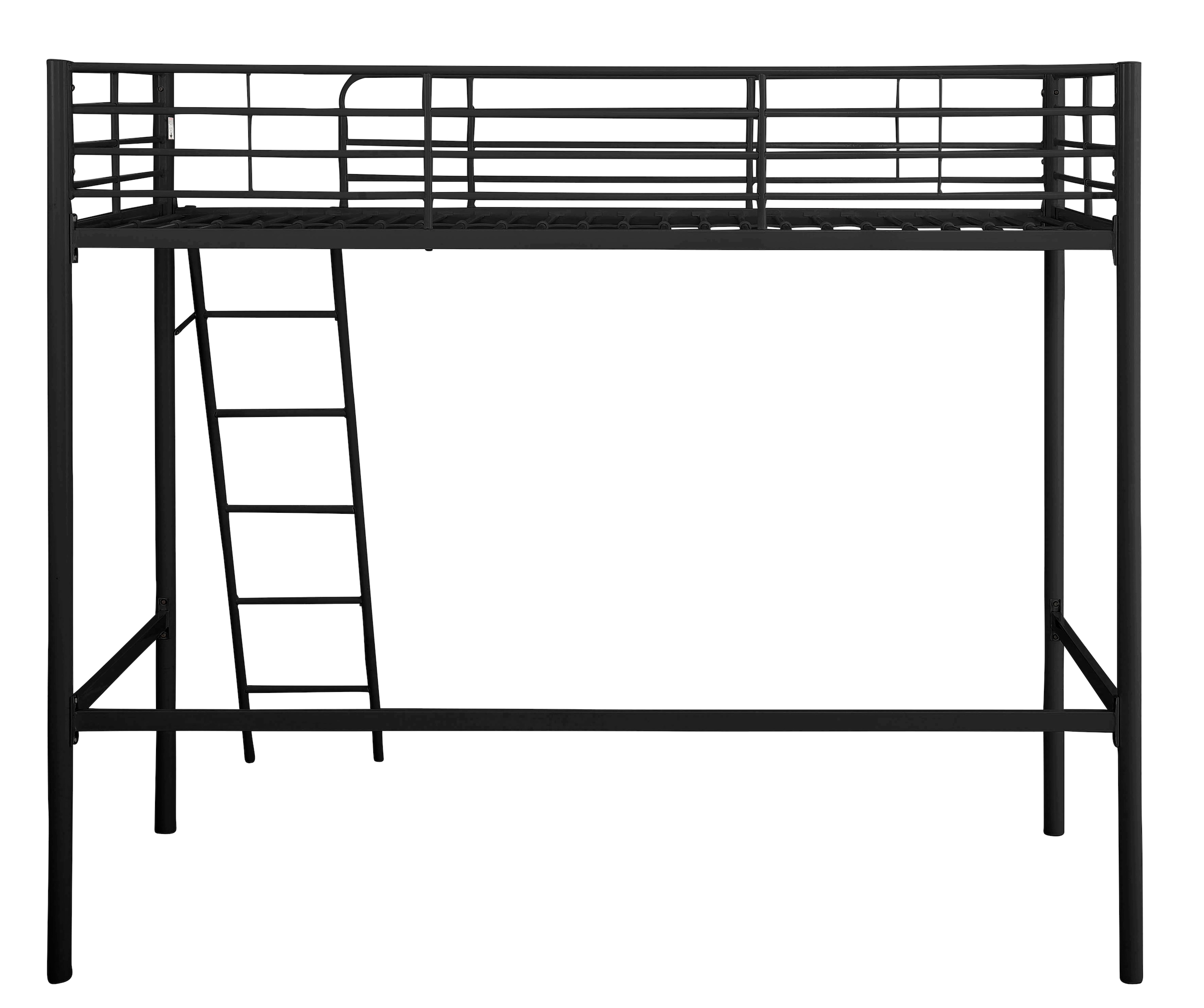 Home affaire Hochbett »Hayo, Topseller! Zeitloses Metallbett, in mehreren Farben« Gesamtmasse (B/T/H) ca. 208/159/186 cm,  inkl. Lattenrost, Absturzsicherung und Leiter aus Metall