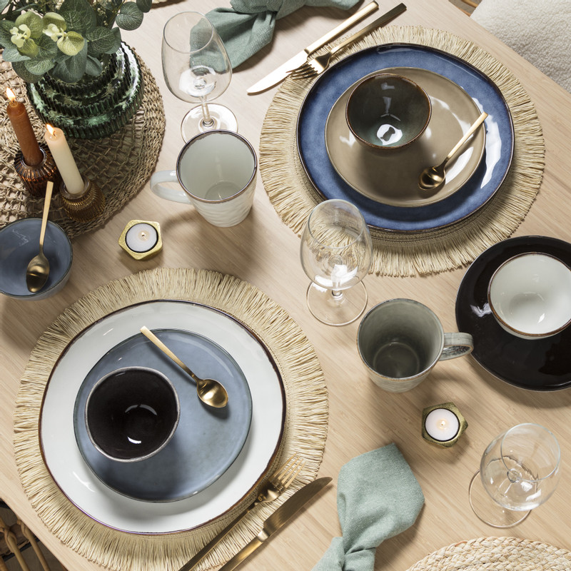 Dinerbord Toscane - donkerblauw - ø28 cm