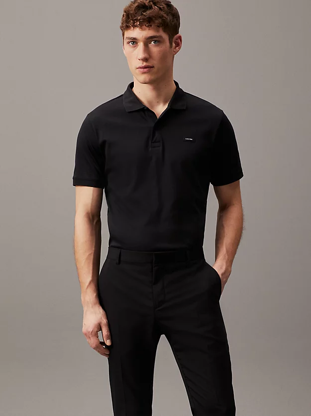 Camisa polo de corte justo