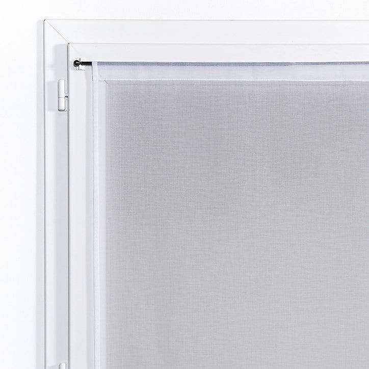Vitrage Charlotte l.90 x H.190 cm blanc