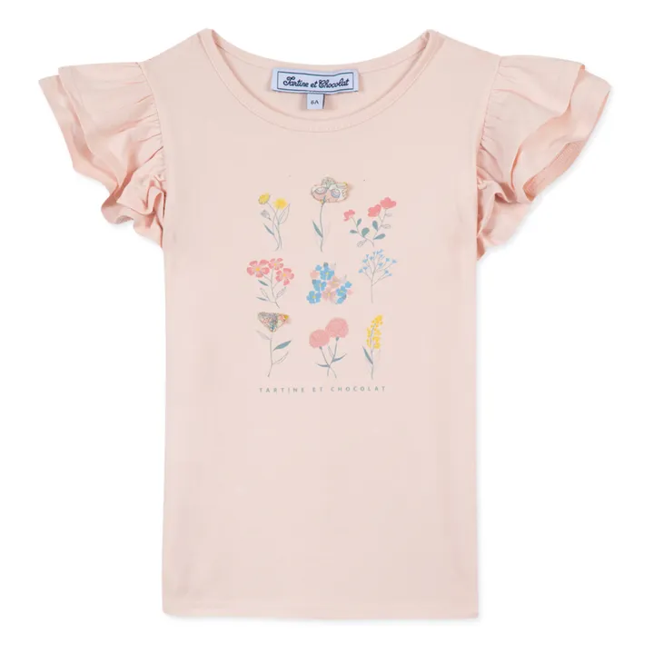 Tartine et Chocolat T-Shirt à Volants | Rose pâle