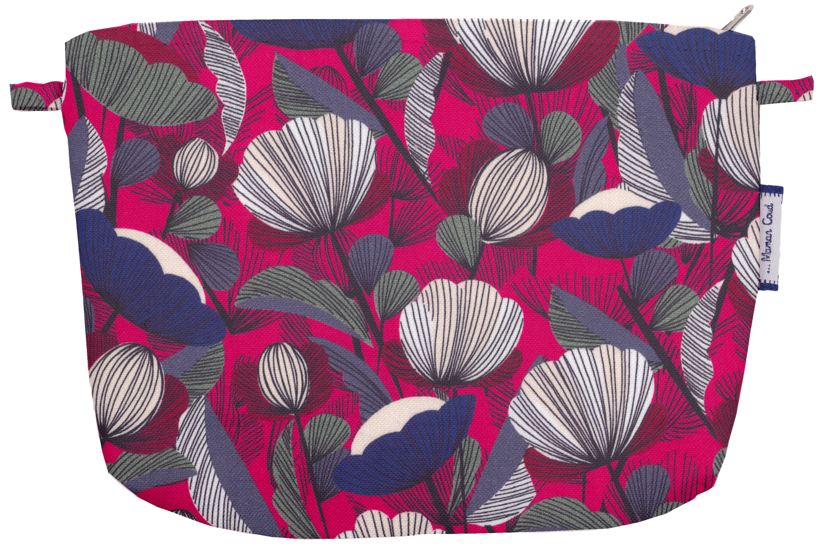 Pochette Tissu Pavot Fuchsia