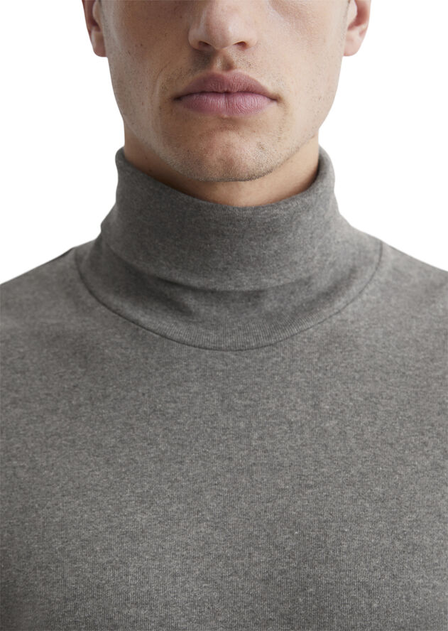 Marc O’Polo Jersey T-shirt, long sleeve, turtle Graphite grey melange