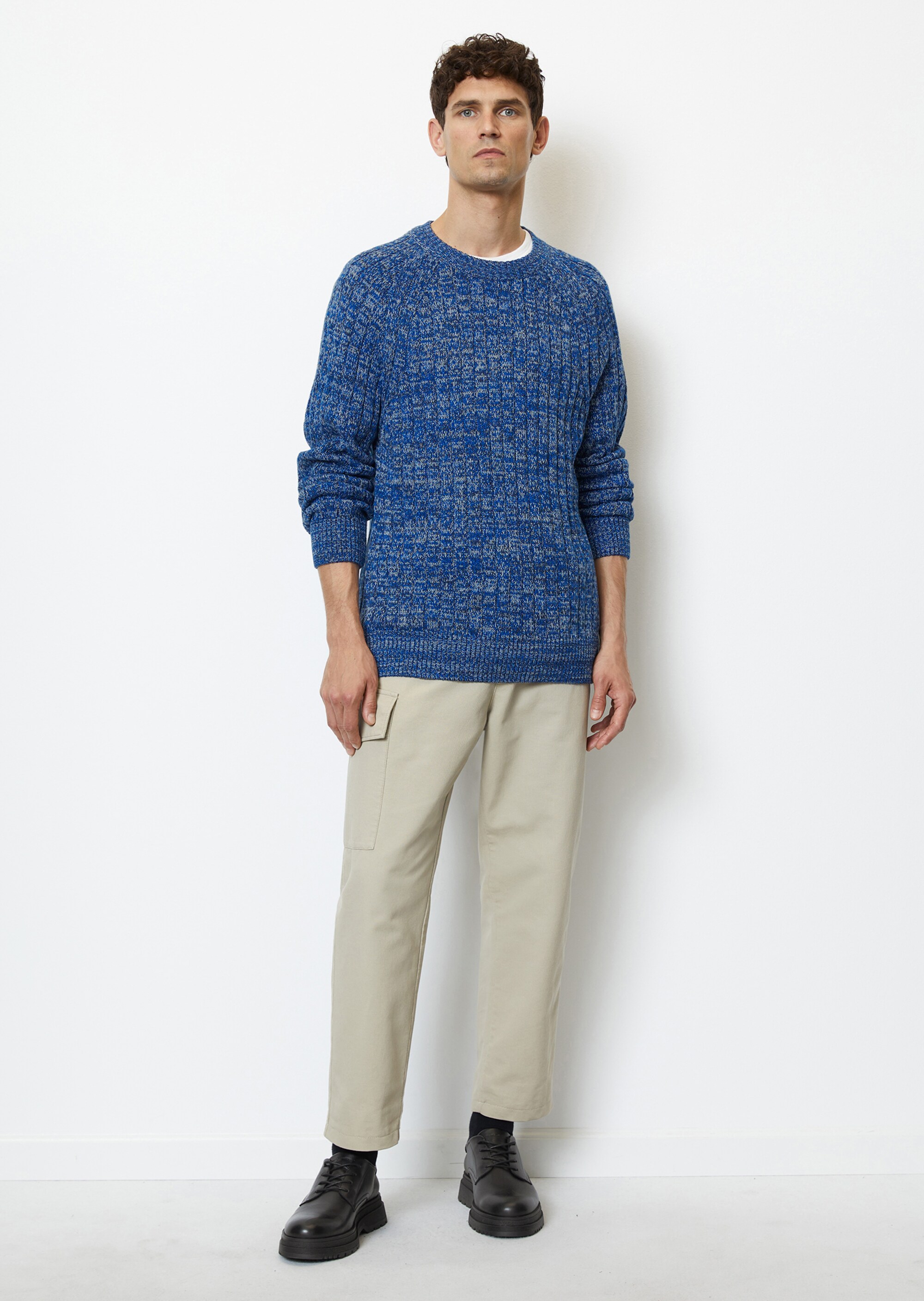 Rippstrick-Pullover regular aus reiner Bio-Baumwolle