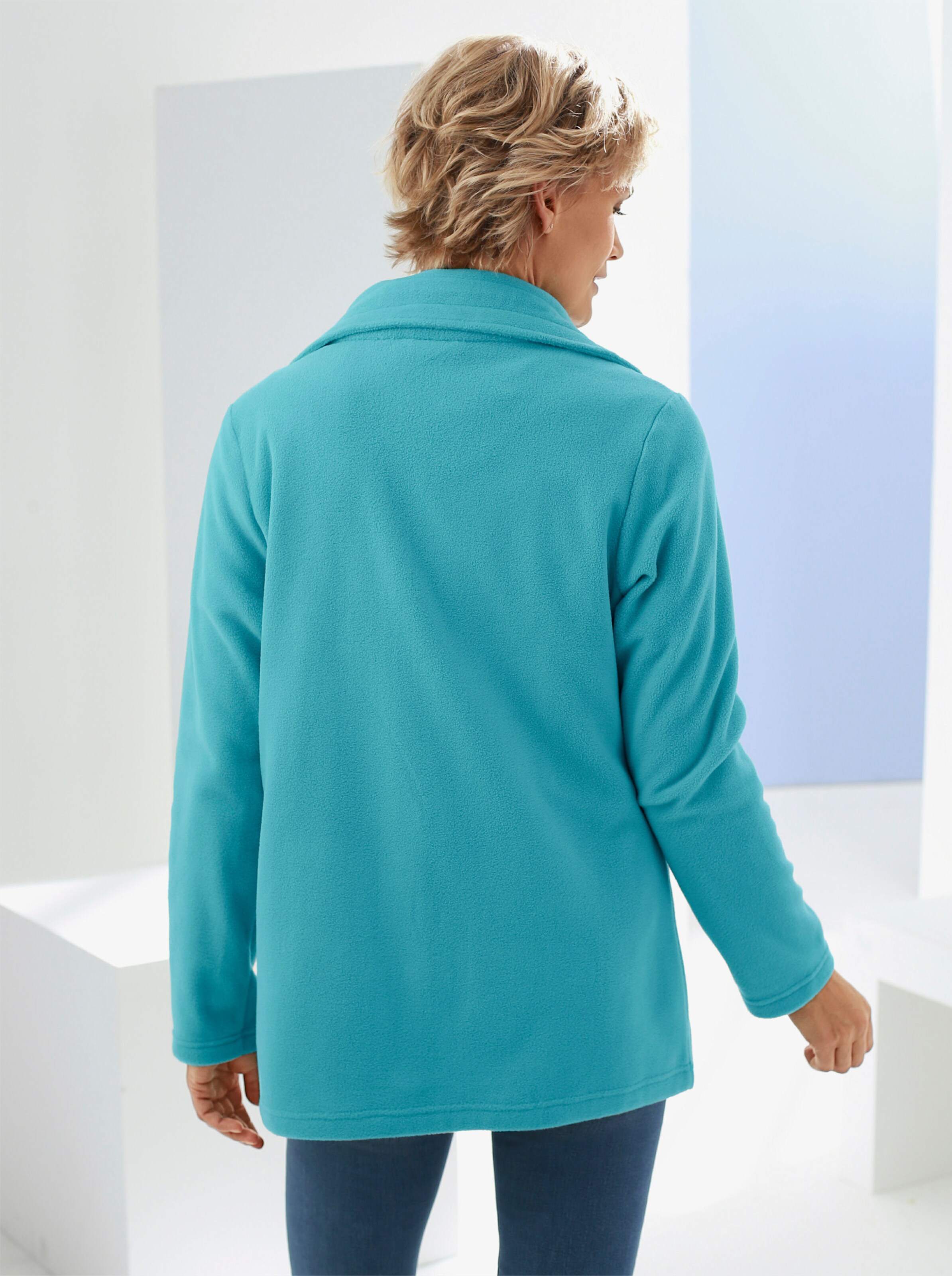 Fleecejacke mit 2-Wege-Reißverschluss
