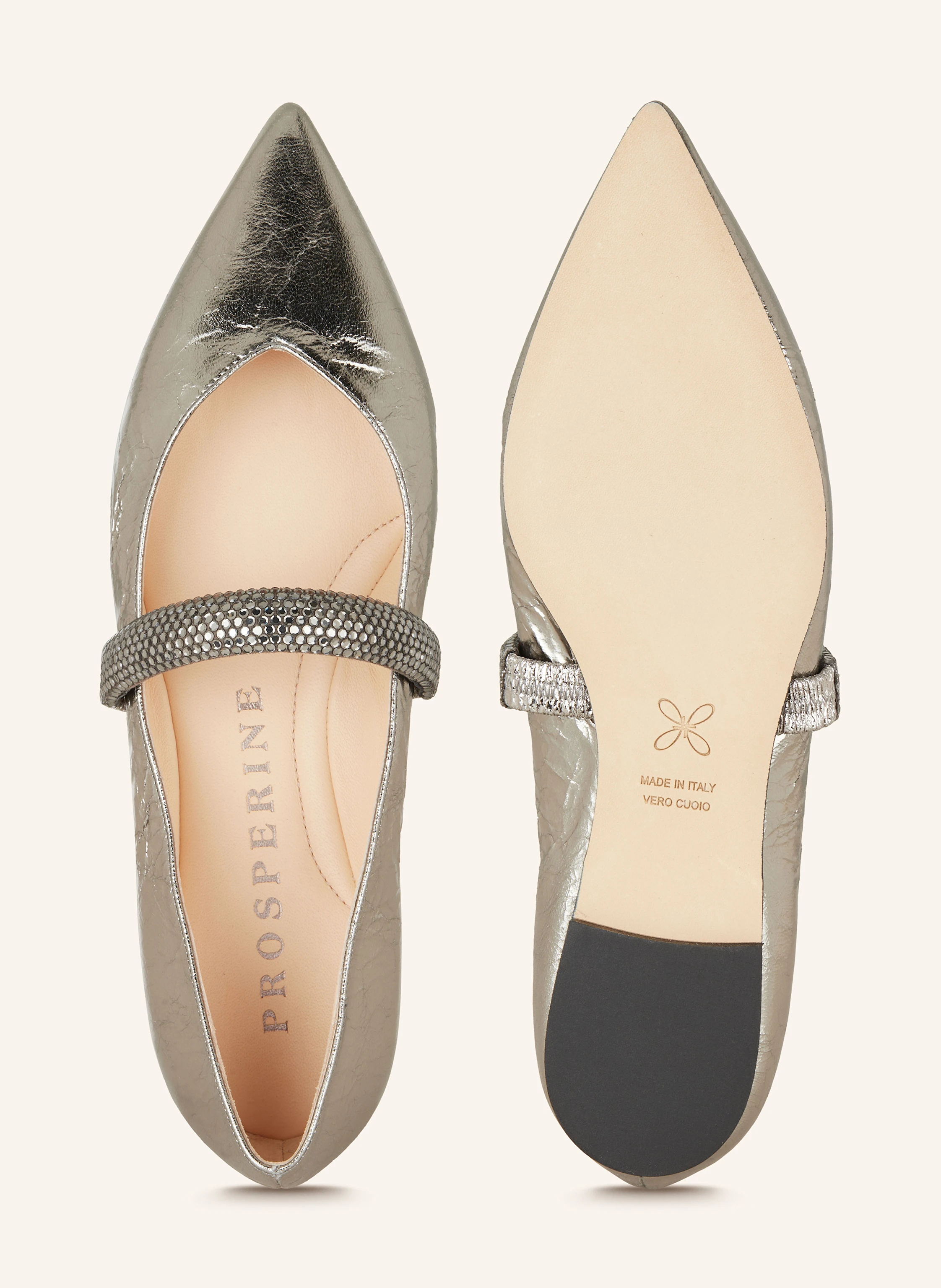 PROSPERINE Mary-Jane-Ballerinas mit Schmucksteinen