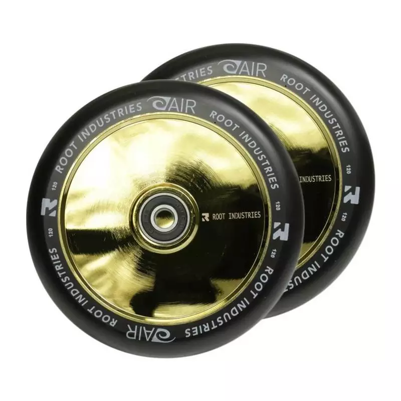 Paire de roues trottinette ROOT INDUSTRIES Air Gold Rush 120mm