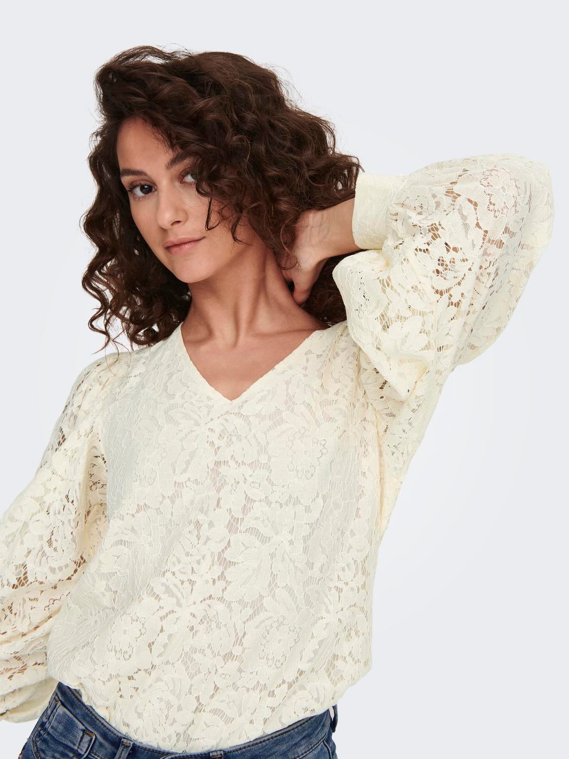 ONLBINA Top Creme
