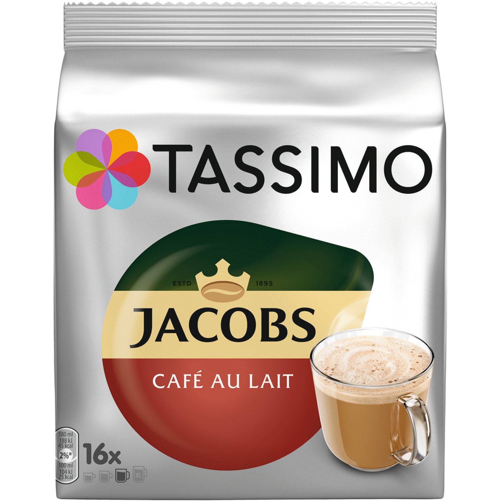 Tassimo Jacobs Café au Lait 16 Kapseln 184 g