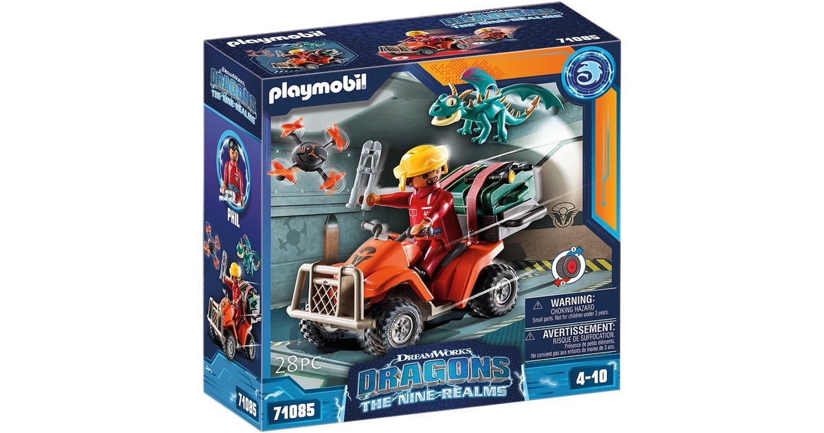 PLAYMOBILDragons: The Nine Realms - Icaris Quad & Phil Constructiespeelgoed  (71085)