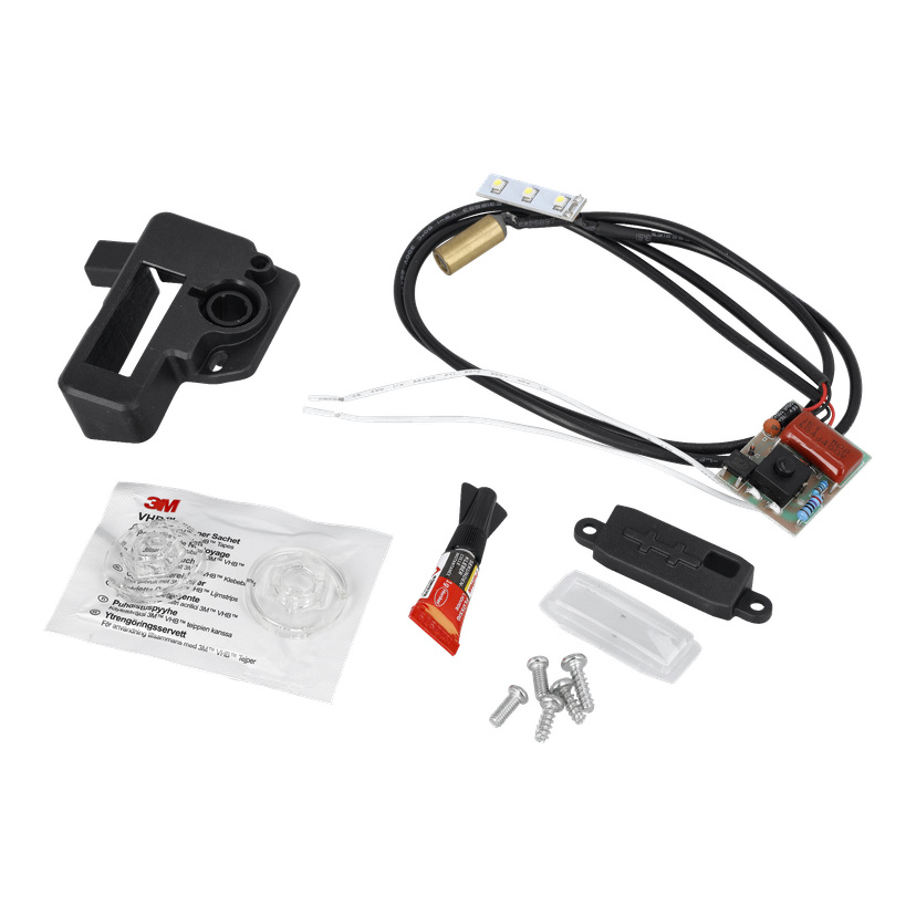 Saglinjelaser med LED-lampe