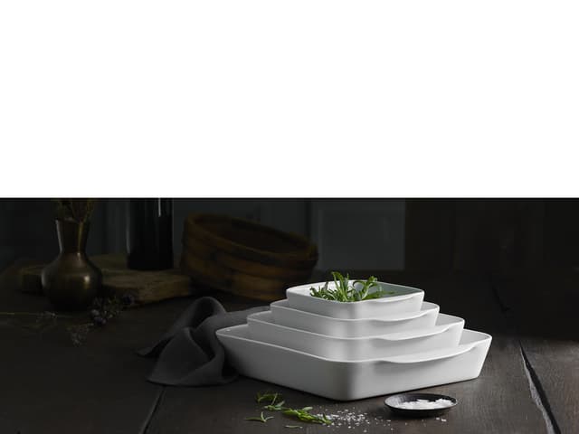 Pillivuyt Serie Originale Fad nr. 1 14 x 14 cm Hvid
