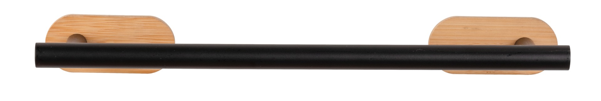 Wenko Orea Turbo-Loc Bamboo handdoekhouder 40cm zwart mat
