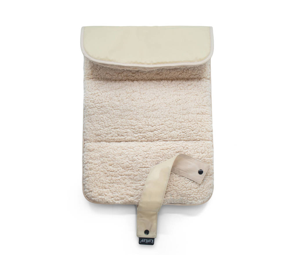 Napper verschoonmatje met teddy beige