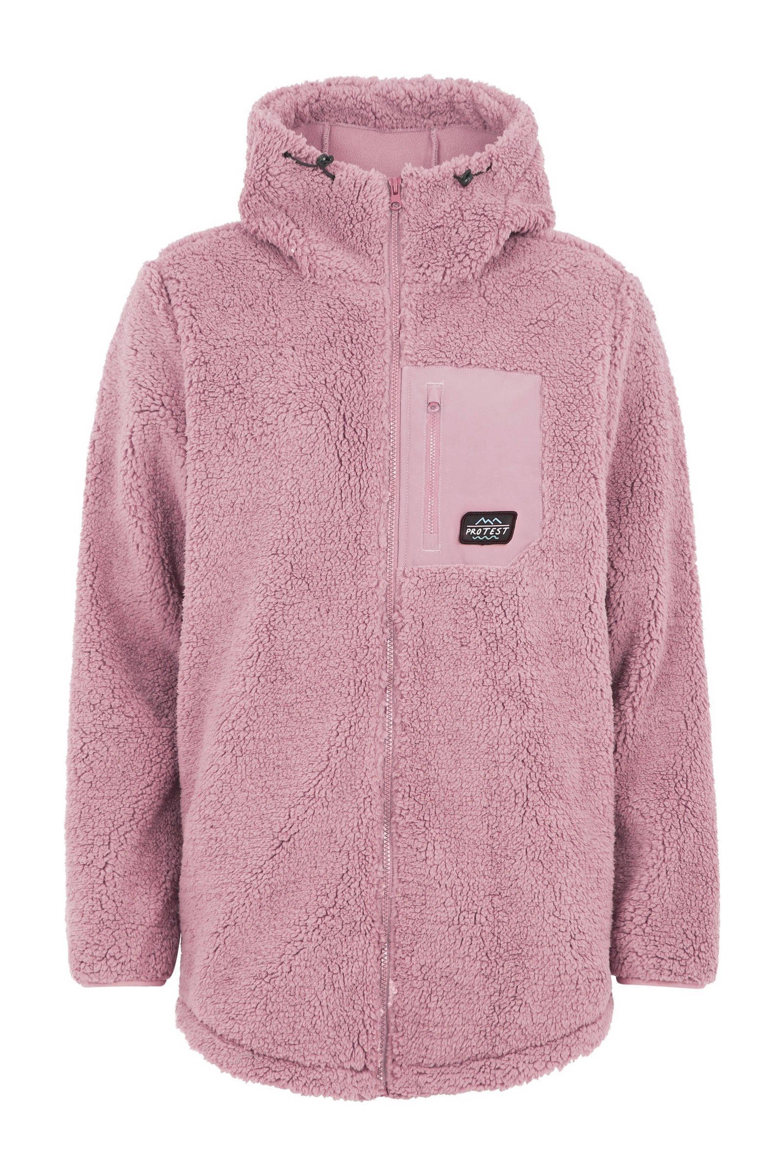 Protest fleece vest Sago roze