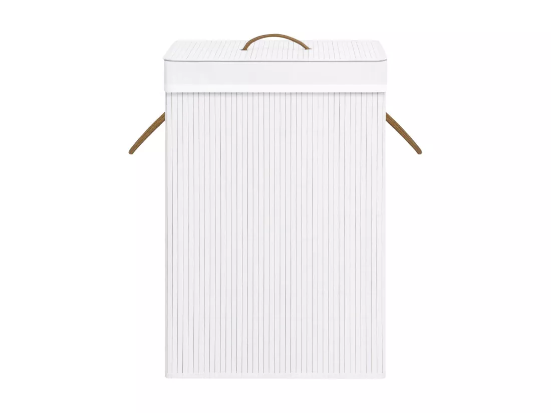 Panier à linge Bambou Blanc