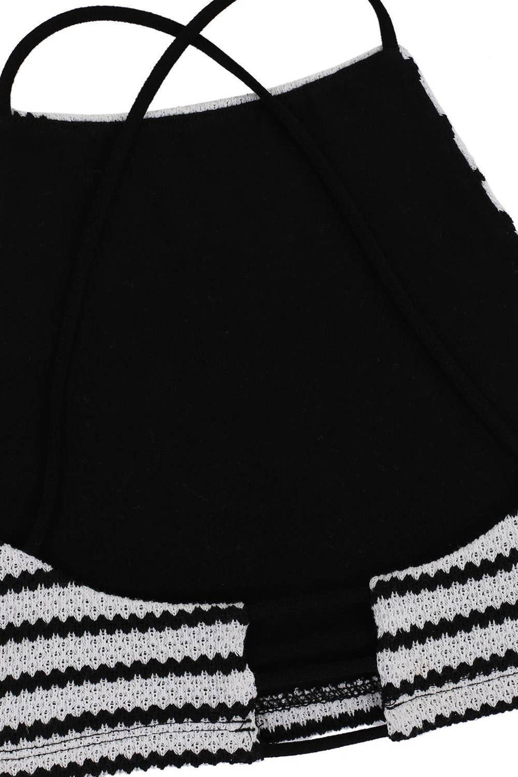 LOOXS gestreeptetop ecru/zwart