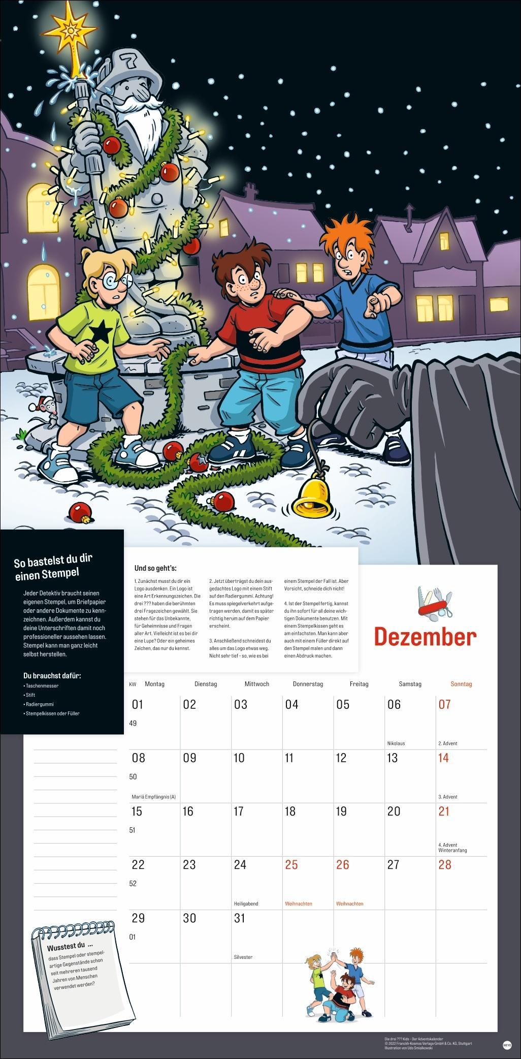 Die drei Kids Broschurkalender 2025