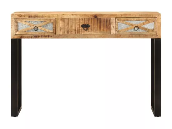 Table console 110 x 30 x 76 cm Bois de manguier massif