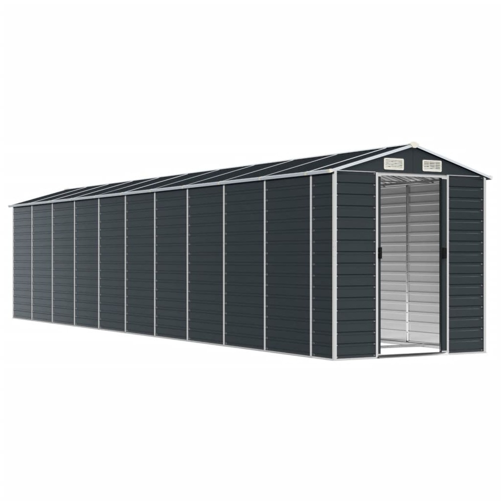 Abri de jardin anthracite 191x895x198 cm acier galvanisé