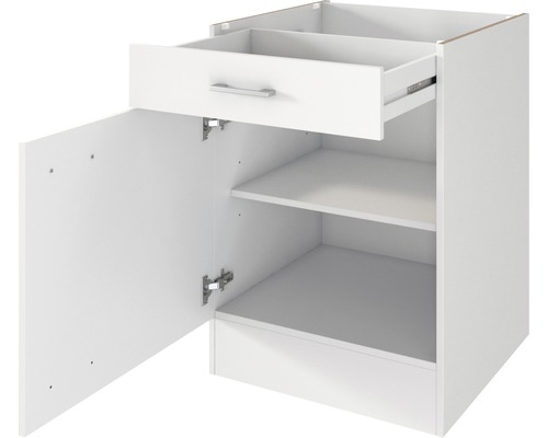Flex Well bijkeukenmeubel zonder apparatuur Lucca 210 cm wit mat gedemonteerd omkeerbaar uitvoering 00011983