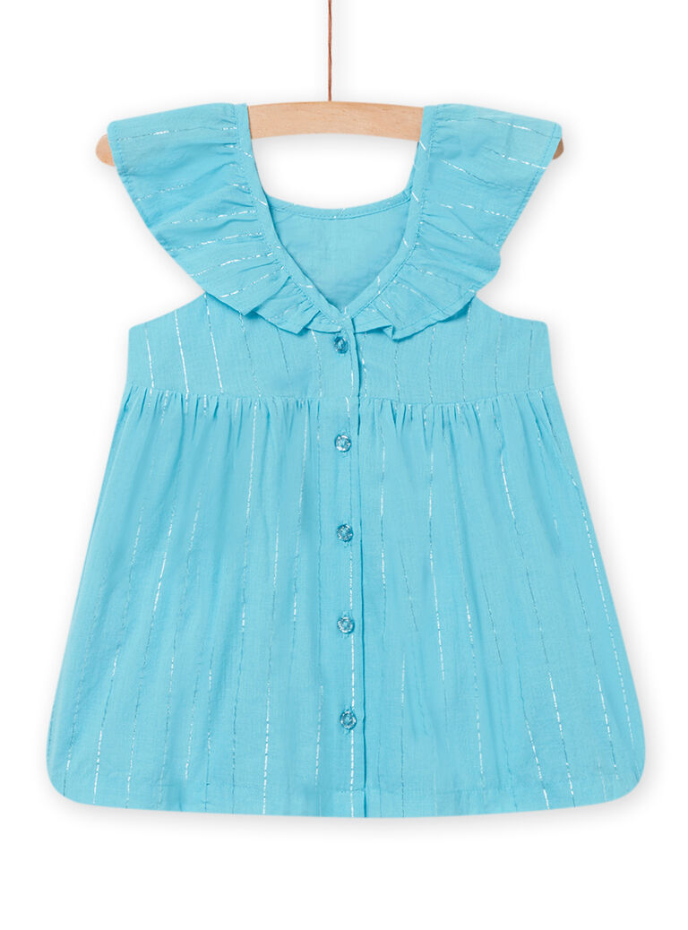 Robe bleue bébé fille