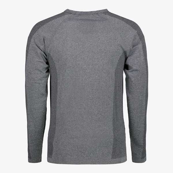 Osaga heren hardloopshirt met lange mouw grijs