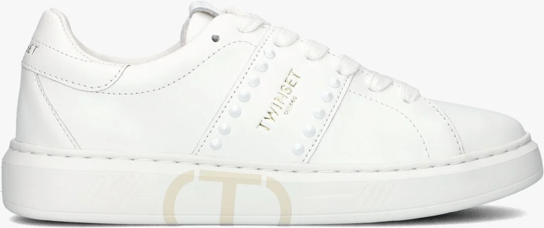 TWINSET MILANO witte twinset milano lage sneakers 241tcp014