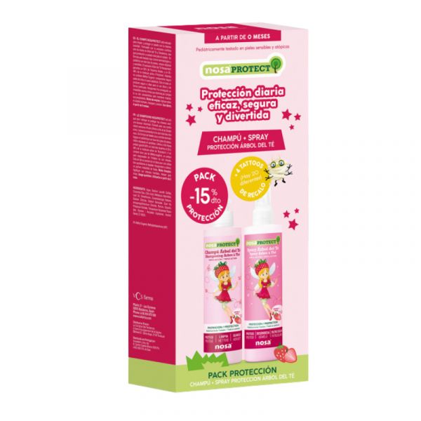 Nosa Protect Pack Morango Champô 250ml   Spray 250ml
