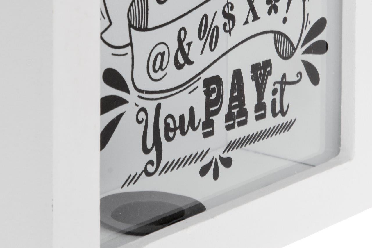 Spardose SALRA - weiß - You Say It You Pay It