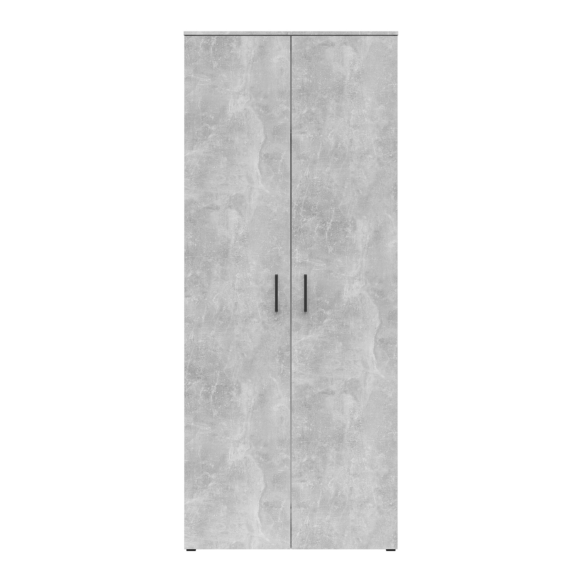 Kleiderschrank - Betonoptik - Breite 80 cm - XL-Tiefe