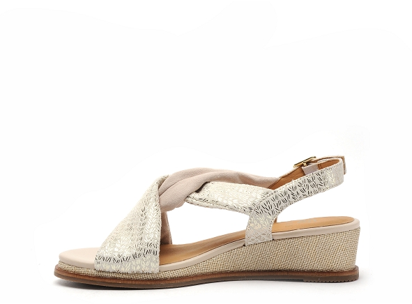 Fugitive nu pieds talons femme iser beige