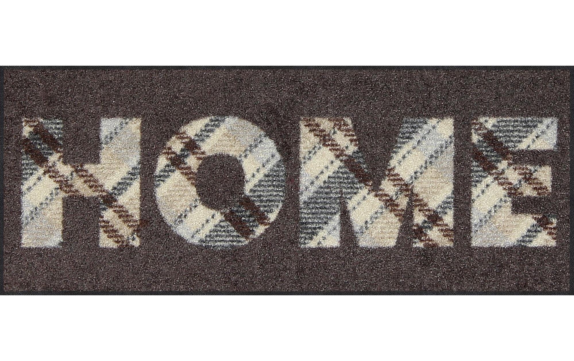 Fussmatte Tartan Home Brown 30 cm x 75 cmPflegeleichte und rutschfeste Schmutzfangmatte