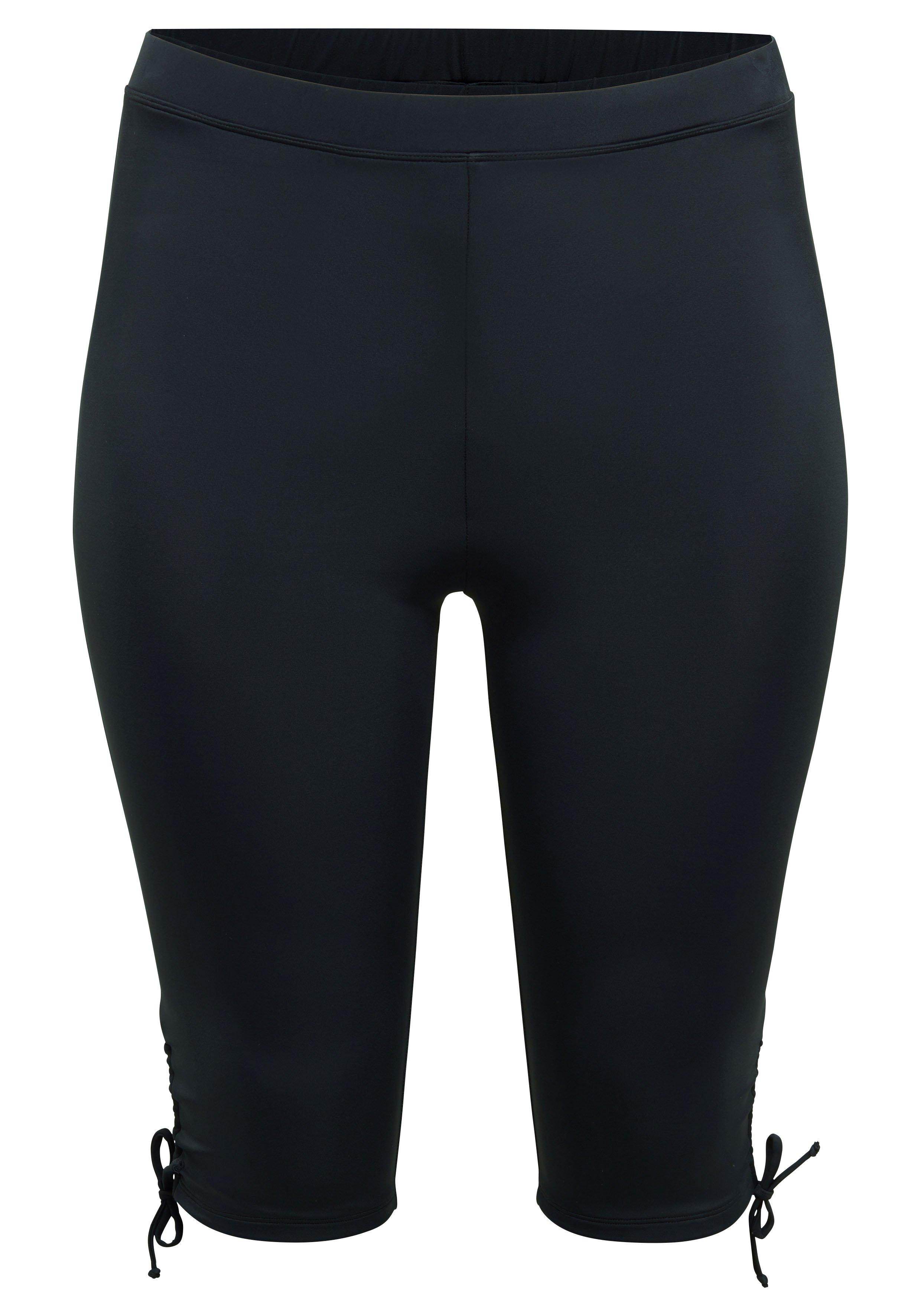 Badehose mit Raffung, Shape-Caprischnitt