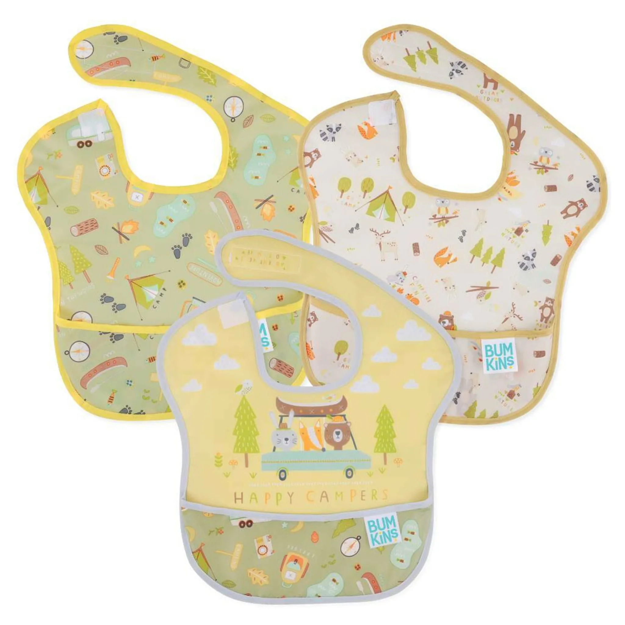 Bumkins Bavoir 6-24mois Paquet de 3 - Camping