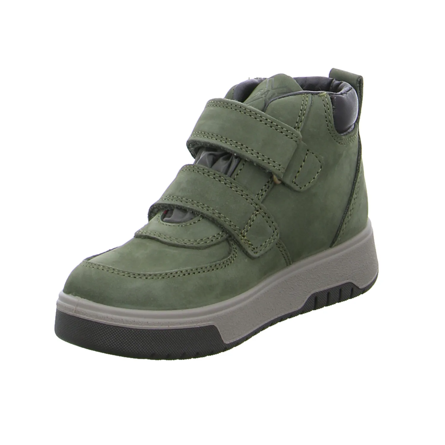 IMAC Kleinkinder-Halbschuh Klett Olive Leder  Stiefel