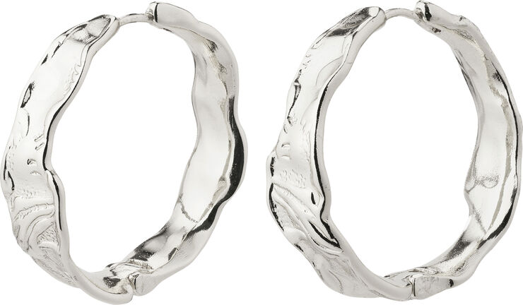 Pilgrim JULITA recycled hoop earrings silver-plated Sølv