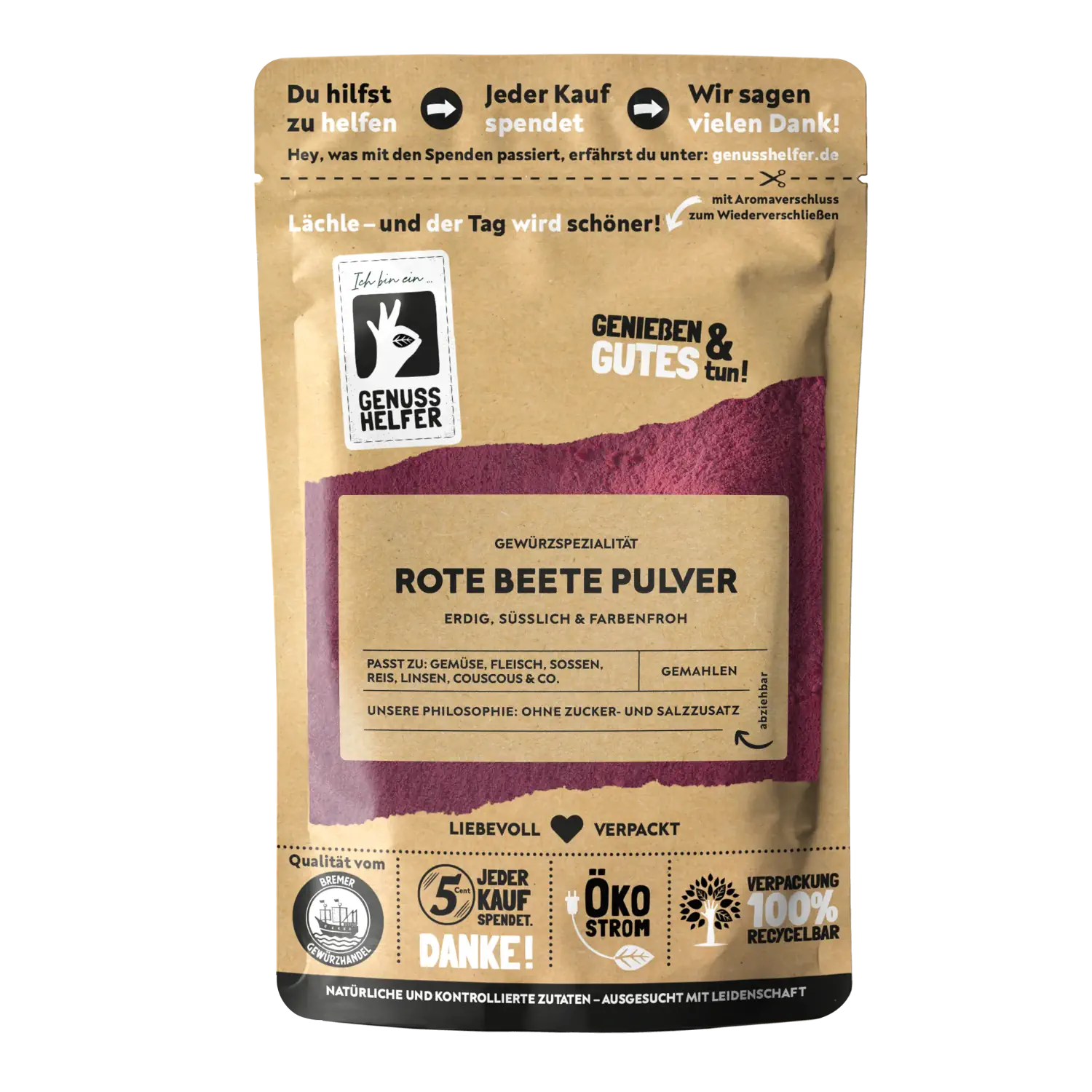 Rote Beete Pulver, gemahlen, 3er Pack