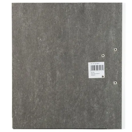Idena 303071 Ordner Wolkenmarmor, DIN A4, Rückenbreite 5cm, weiß