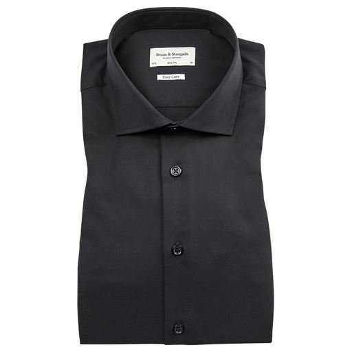 Bruun & Stengade Miles Skjorte, Sort, 42