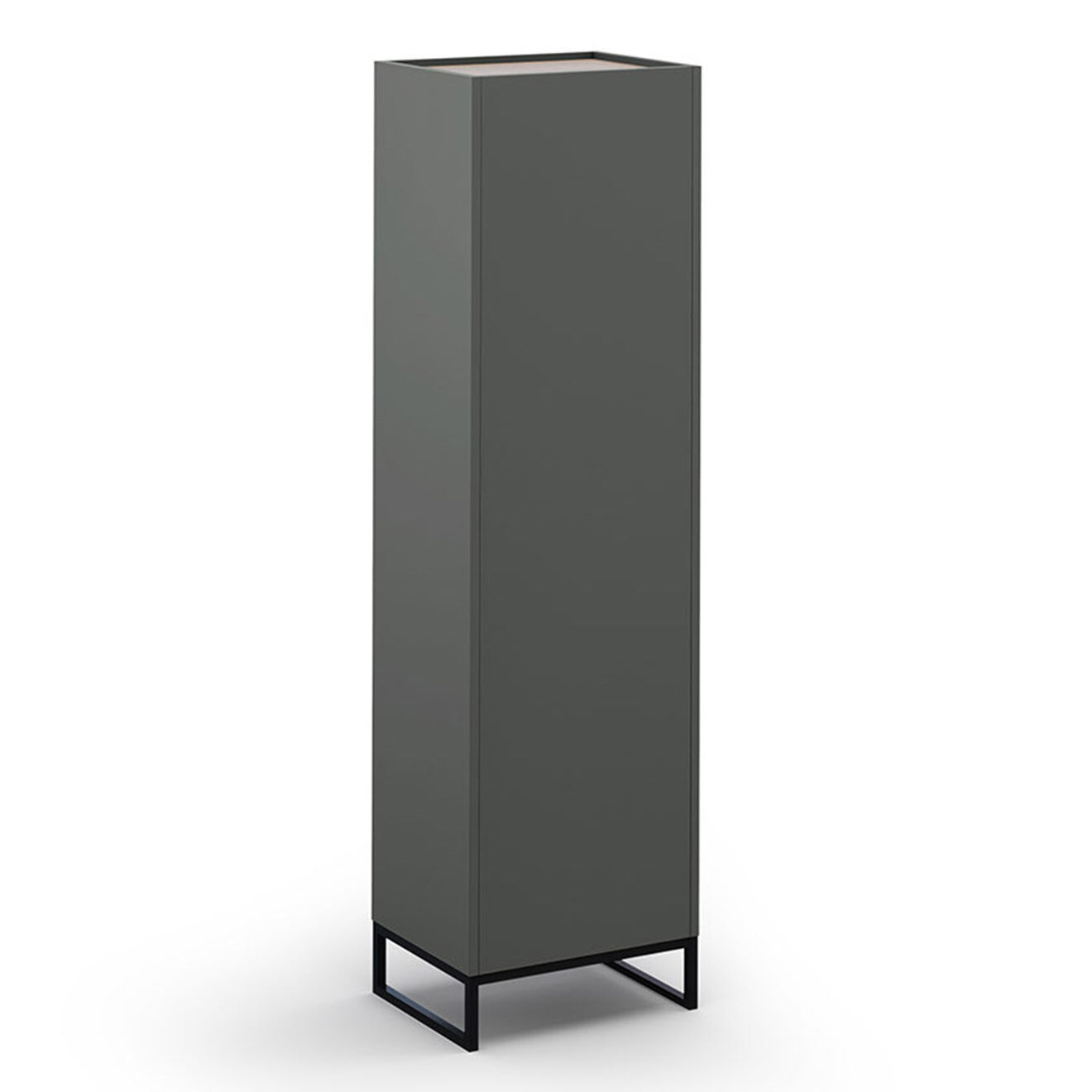 Windsor & Co Bibliothèque Colonne Helene gris/chêne naturel - 50x40x180 cm