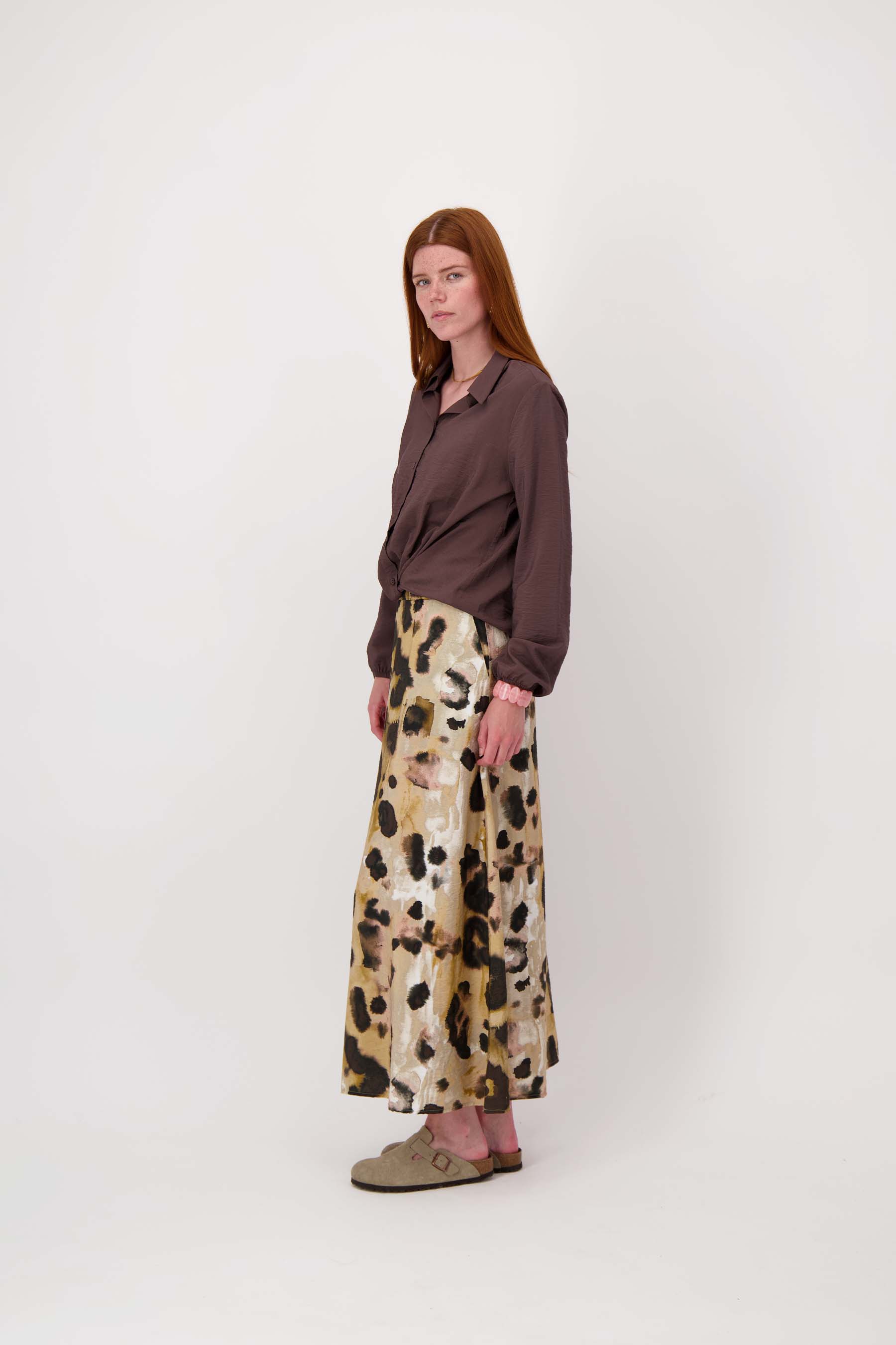 vastgestikte overslag blouse