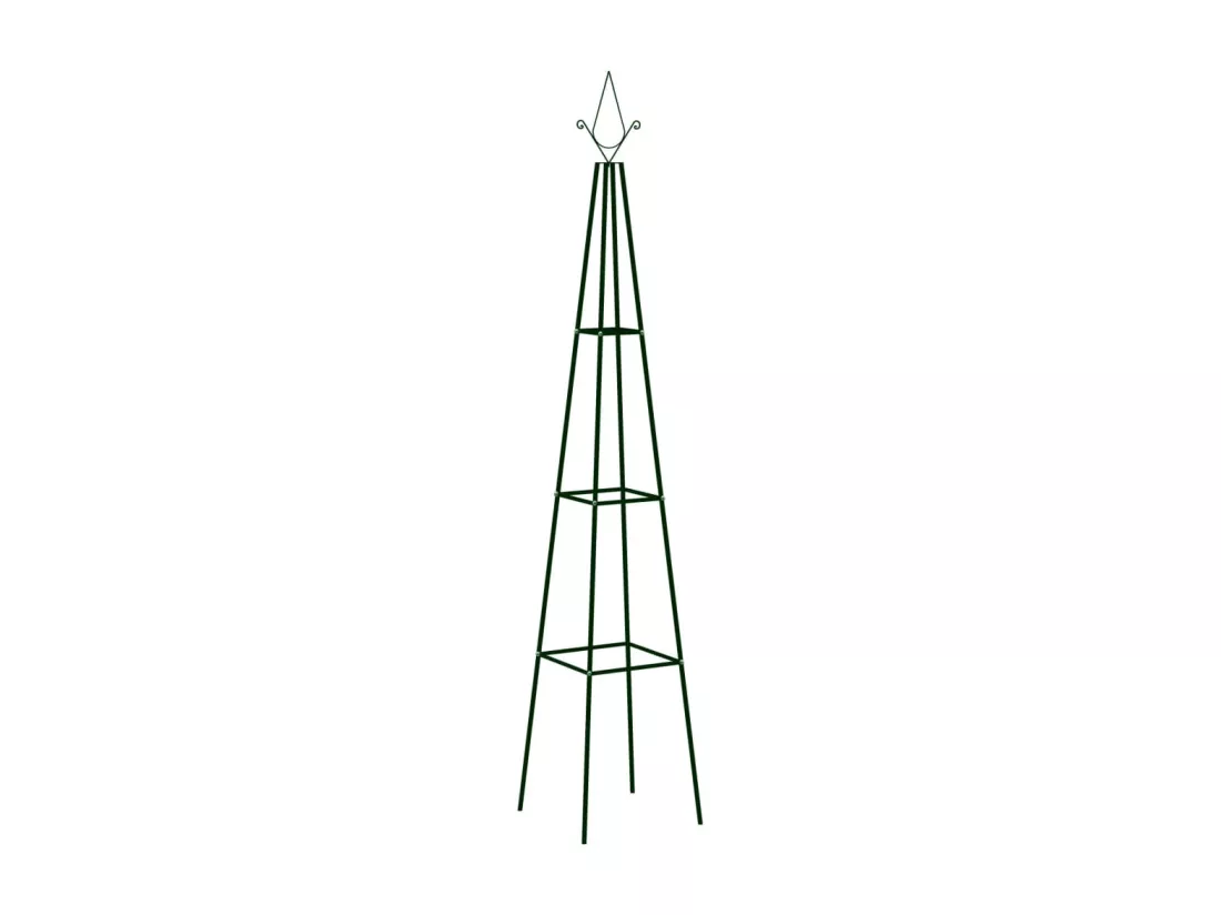 Supports plantes grimpantes 2 pcs Vert foncé 35x35x195 cm Fer