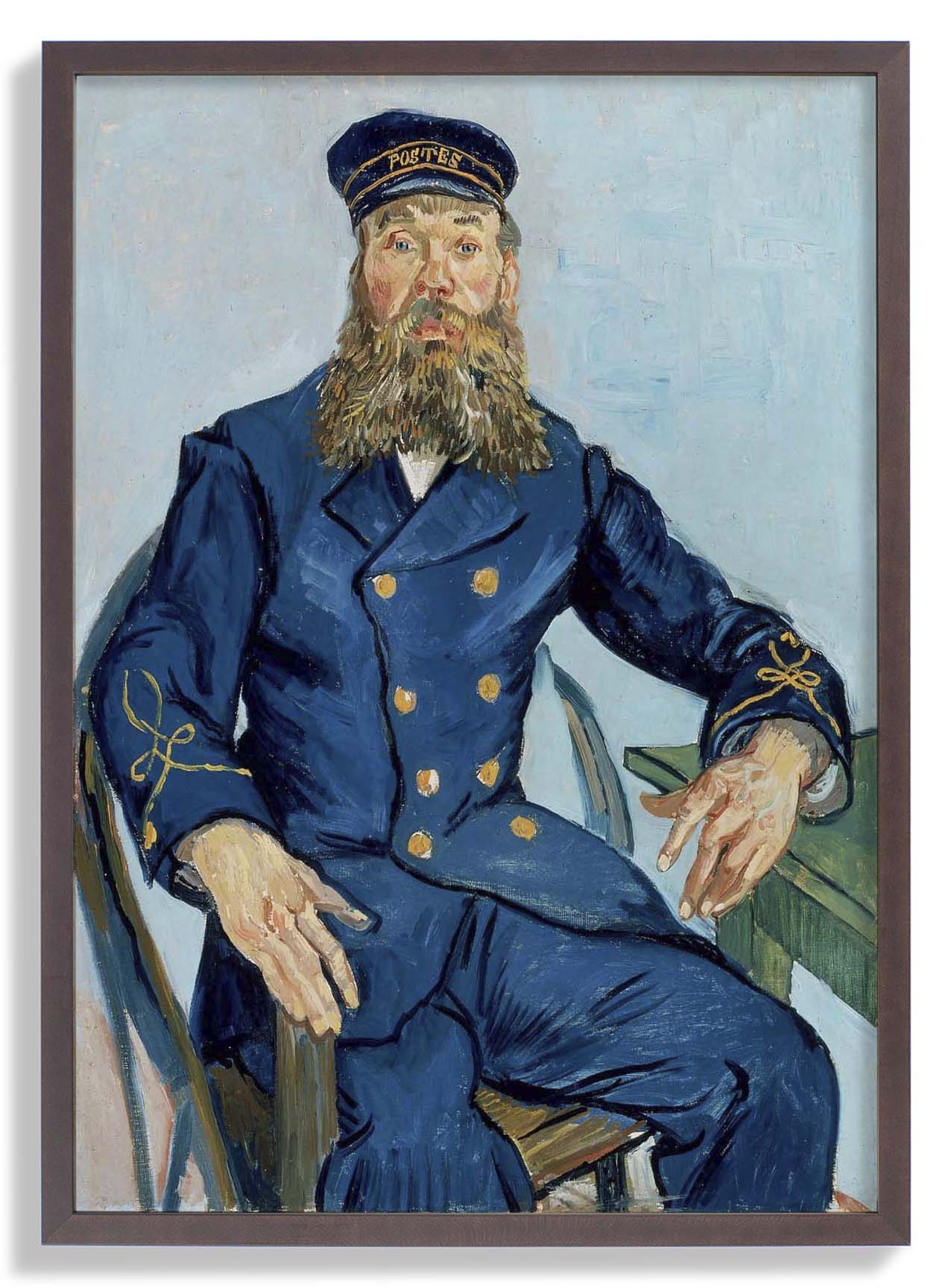 Porträt des Postboten Joseph Roulin by Van Gogh