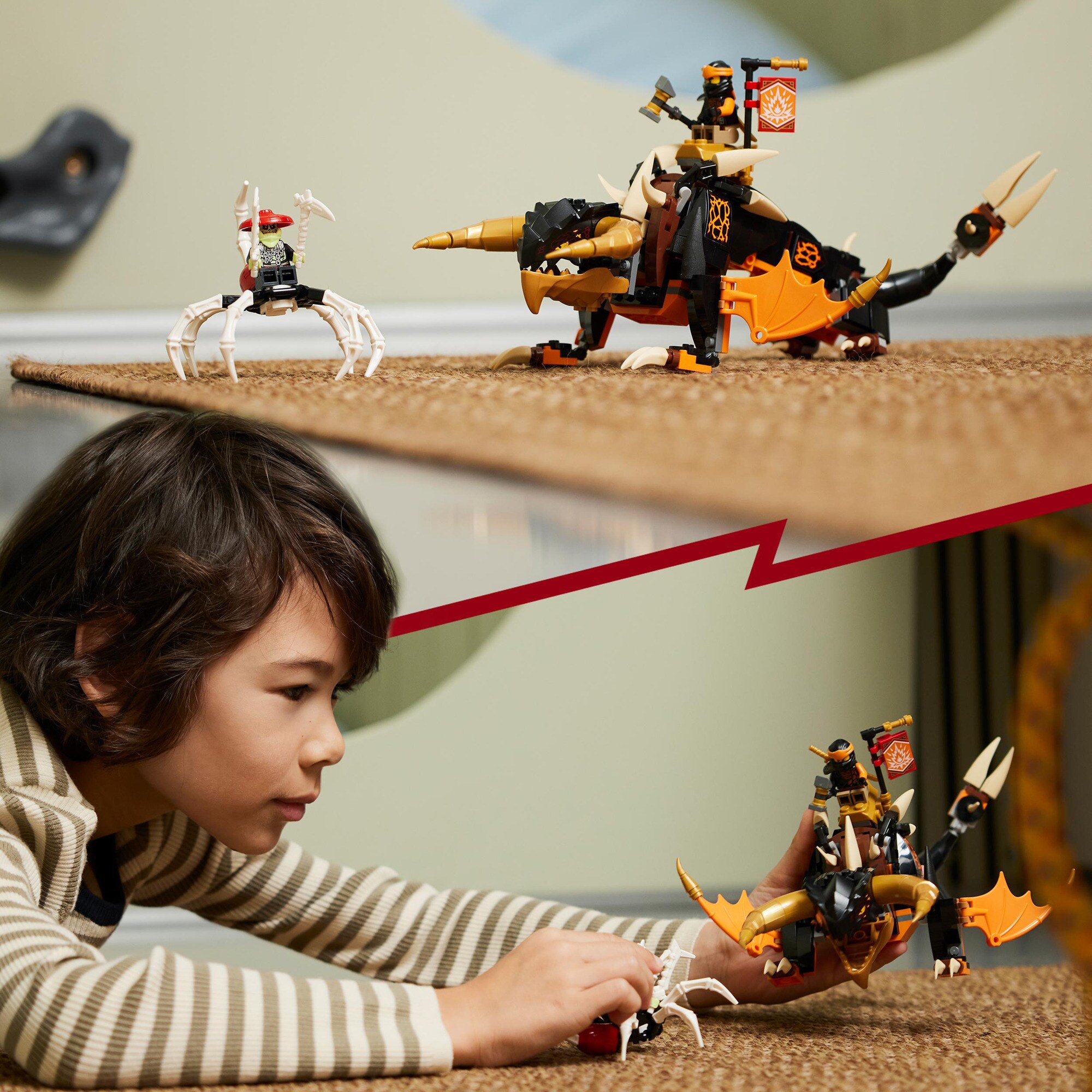 LEGO Konstruktionsspielzeug Ninjago Coles Erddrache EVO