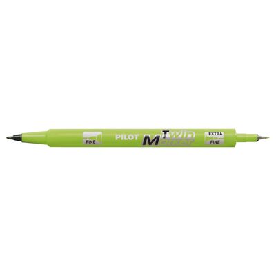 Pilot TWIN MARKER - Marqueur permanent - double pointe fine / extra fine - vert clair