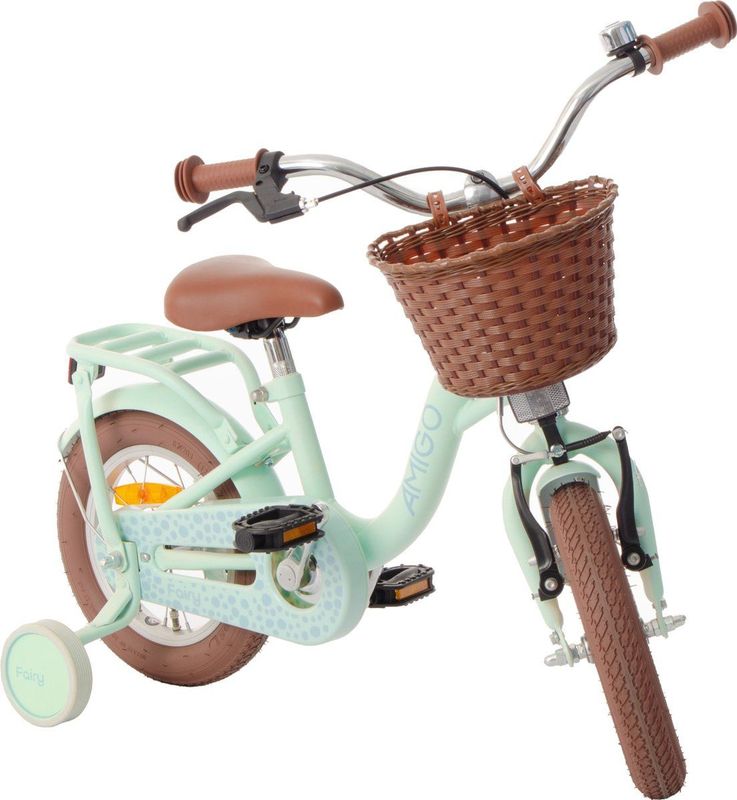 AMIGO - Fairy - Kinderfiets - Mintgroen - Staal - 12 Inch