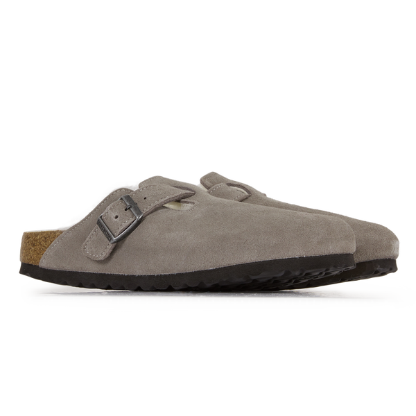 BIRKENSTOCK BOSTON SHEARLING STONE