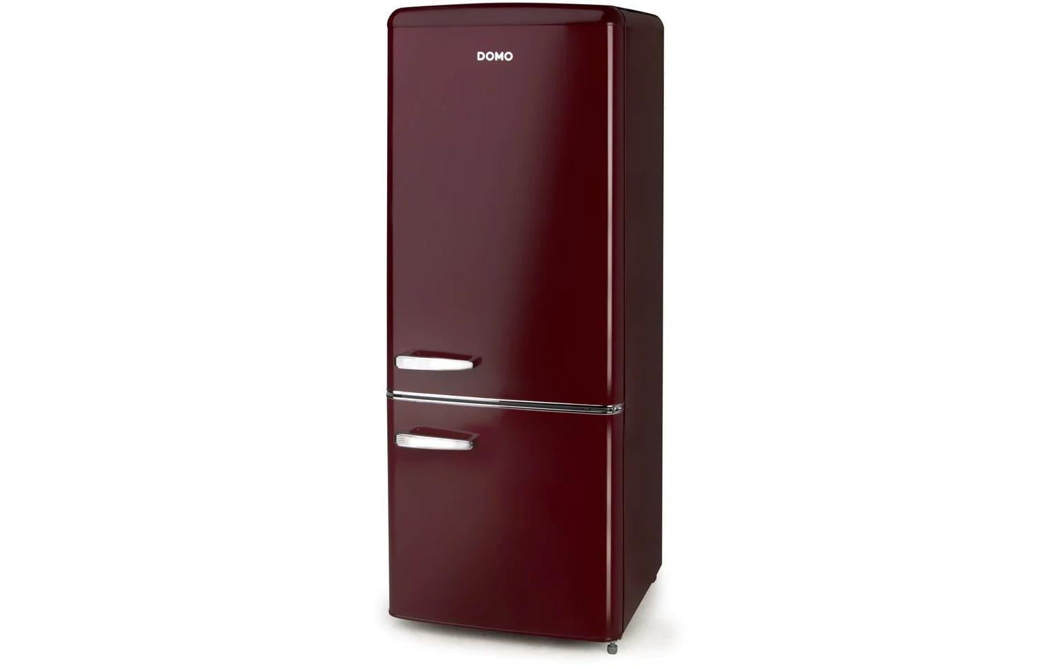 Kühlschrank DO91707R Bordeaux, Rechts<br>Freistehender Kühlschrank im Retro-Design